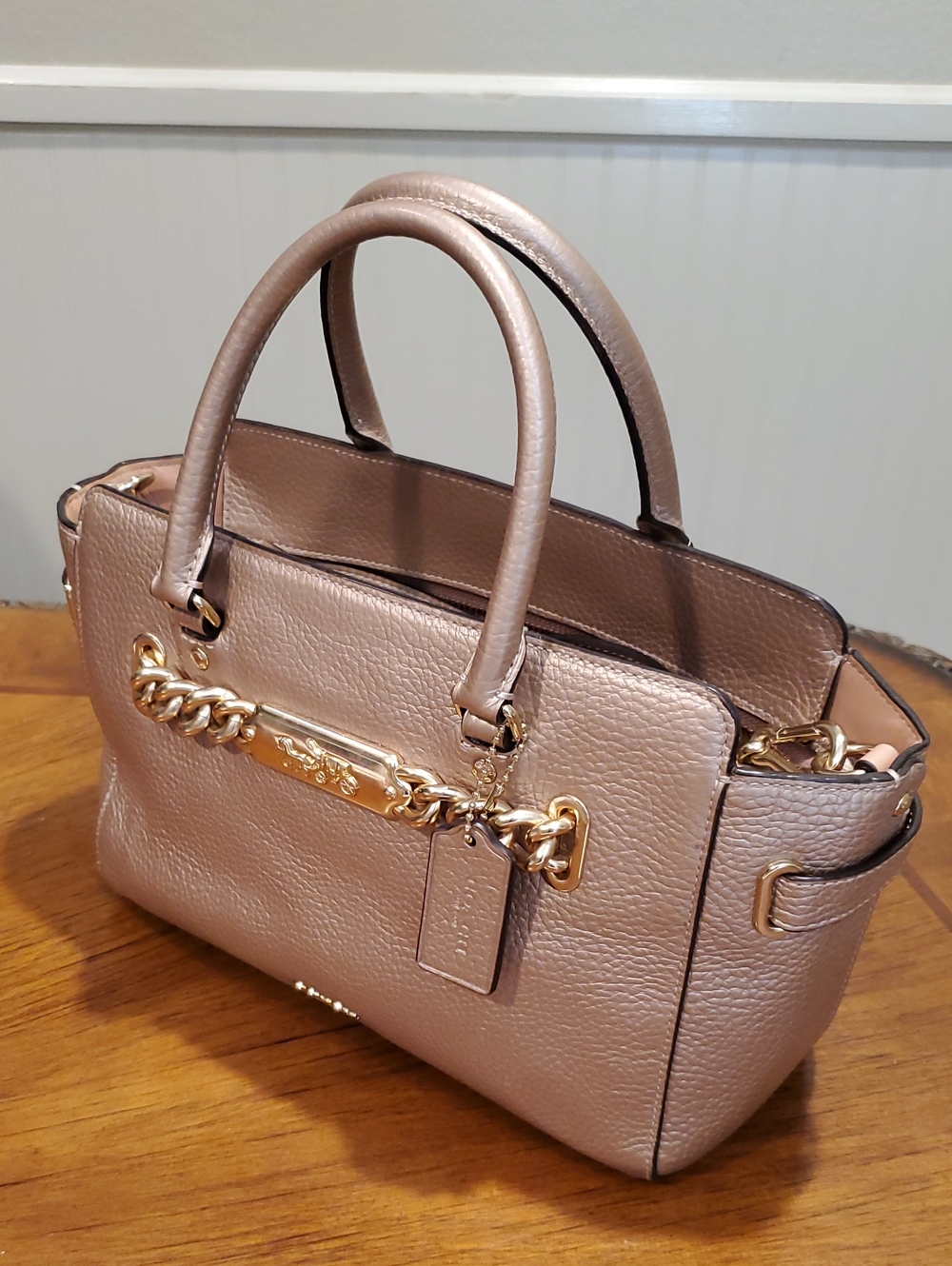 Like NEW Coach Blake Carryall 25 Bag Rose Gold - Picture 14 of 15